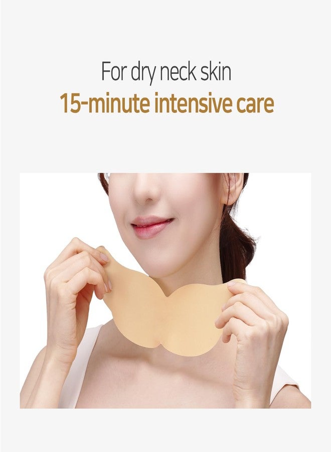Petitfee Gold Neck Pack 5ea - Hydrogel Mask for Firming & Silky Smooth Neck & Decollete, Deep Moisturizing Care with 24K Gold, Collagen, Hyaluronic Acid, Soothing & Cooling Hydrogel Mask - Image 4